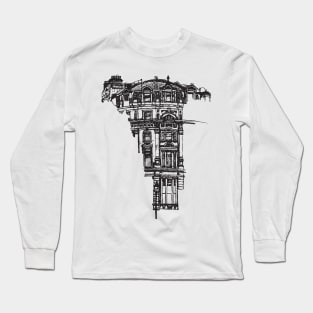 I Am An Architect. Building sketch Long Sleeve T-Shirt